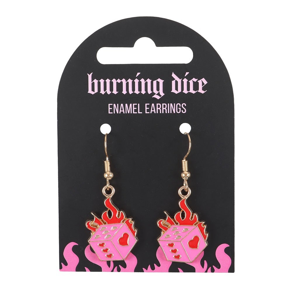 Something Different - Burning Dice Earrings - Multicolours